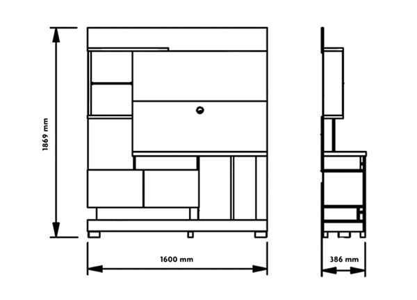 Picture of Home Theater Rack para Tv TURIN Natural Outlet