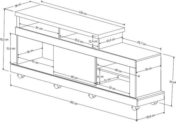 Picture of Rack Mesa de Tv Dallas Natural/beige