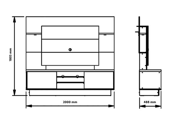 Picture of Home Theater Rack para Tv ARON SMART Natural