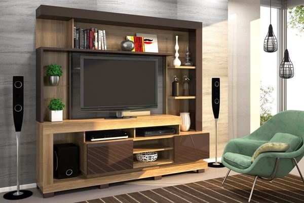 Picture of Home Theater Rack para Tv THALIA Capuchino/Café