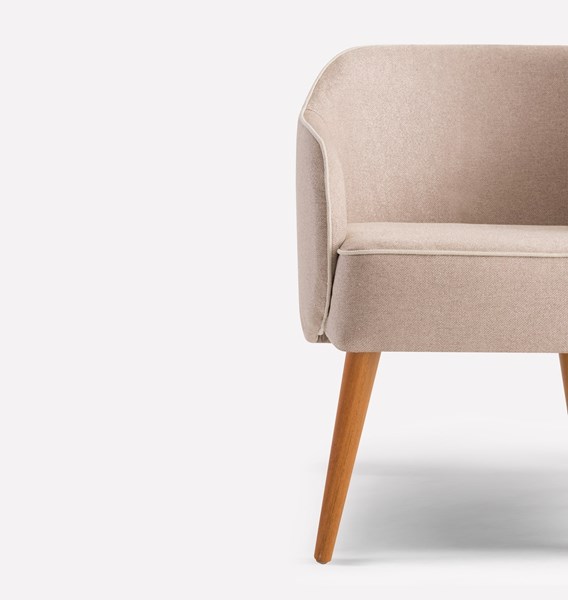 Picture of Butaca Andreza Tapizada en Tela Beige