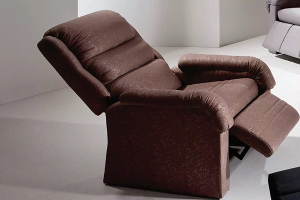 Picture of Reclinable Ametista 1C Tapizado en PU Chocolate