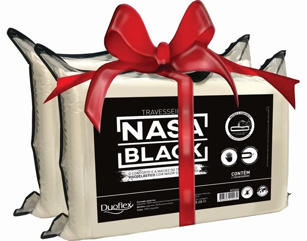 Picture of Almohada Viscoelástica Nasa Black Pack X 2 DT 3246