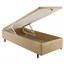 Imagen de Cama Baúl HE Tapizada en Tela Modelo 1439 - 90 x 190 Beige Cobrizo