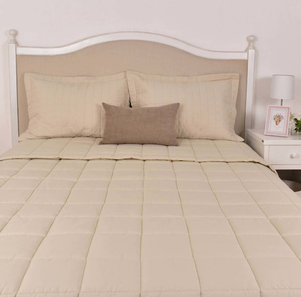 Picture of Acolchado 2 Plazas King Beige 290x240 200 Hilos