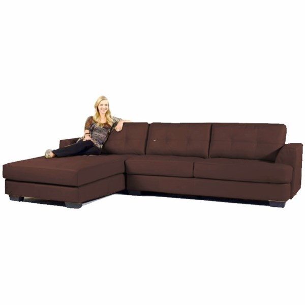 Picture of Sofá 3 Cuerpos C/Chaise Longue Modelo M2461LL Chocolate